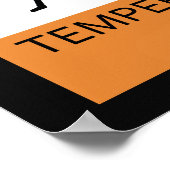 Warnung: Temperamentvolles Oboist-Poster Poster (Ecke)