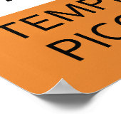 Warnung: Temperamentvolles Piccolo Player Poster (Ecke)