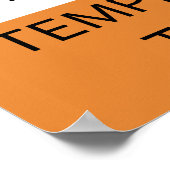 Warnung: Temperamentvolles Trumpeter-Poster Poster (Ecke)