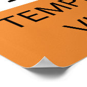 Warnung: Temperamentvolles Viola Player Poster (Ecke)