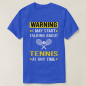 Warnung Tennis T-Shirt (Design vorne)