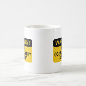Warnung: Tired Oceanography Student Kaffeetasse (Mittel)