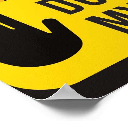 Warnung Touch mein Tool-Poster nicht Poster (Ecke)