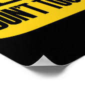 Warnung Touch meinen Freund nicht Poster (Ecke)