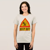 Warnung Tri-Blend Shirt (Vorderseite voll)