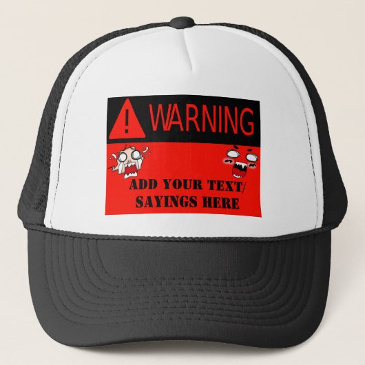Warnung!_ Truckerkappe (Vorderseite)