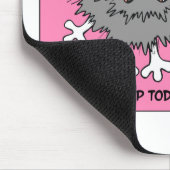 Warnung: Über betonte heraus Katze reißen Mousepad (Ecke)