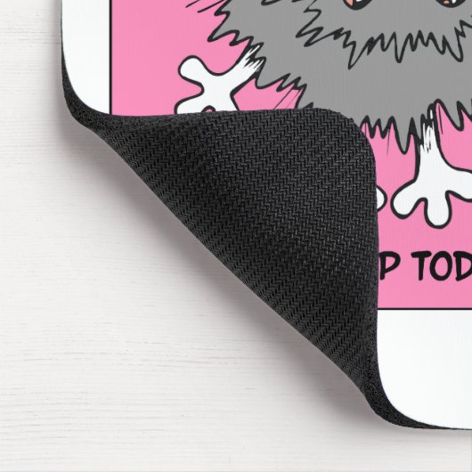 Warnung: Über betonte heraus Katze reißen Mousepad (Ecke)