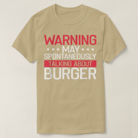 Warnung über Burger, Cheeseburger Lover B T-Shirt (Design vorne)