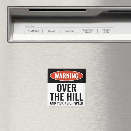 Warnung über den Hügel und schnuppern Spaß Magnet (In Situ (Geschirrspüler))