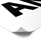 Warnung: Übung hat bekanntermaßen Gesundheit verur Poster (Ecke)