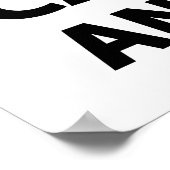 Warnung: Übung hat bekanntermaßen Gesundheit verur Poster (Ecke)