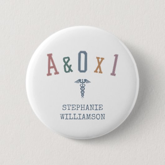 Warnung und Orientierung an Person A&OX1 Krankenge Button (Vorderseite)