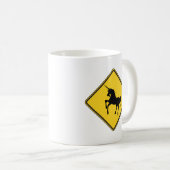 Warnung Unicorns Tasse (VorderseiteRechts)