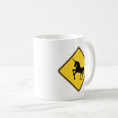 Warnung Unicorns Tasse (VorderseiteRechts)