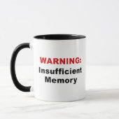 Warnung: Unzureichende Memory-Coffee-Tasse Tasse (Links)