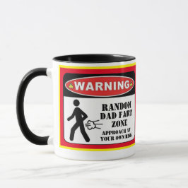 Warnung Vater Furz Zone Vatertag Geschenk für Vate Tasse