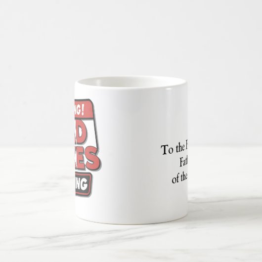 Warnung! Vater Jokes Loading" - Spaß & Kühnes Kaff Kaffeetasse (Mittel)