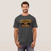 WARNUNG VERGANGENES VERLAUF - Gefahrensymbol für u T-Shirt (Vorne ganz)