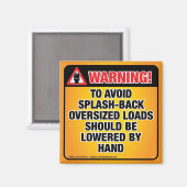 WARNUNG - Vermeiden Sie ein abschüssiges Badezimme Magnet (Vorderseite/Rückseite)