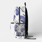 Warnung! Verwirrter Geist im Gehirn Spaß Bedruckter Rucksack (Rechts)