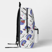 Warnung! Verwirrter Geist im Gehirn Spaß Bedruckter Rucksack (Links)