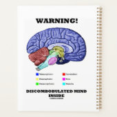 Warnung! Verwirrter Geist im Gehirn Spaß Planer (Rückseite)