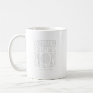 Warnung Volleyball Mama Will Yell Louly Volleyball Kaffeetasse