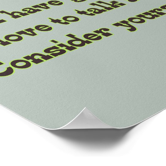 Warnung von Großeltern Poster (Ecke)