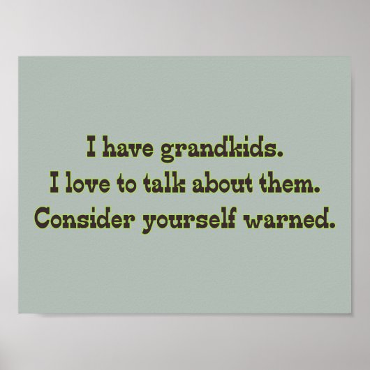 Warnung von Großeltern Poster (Vorne)