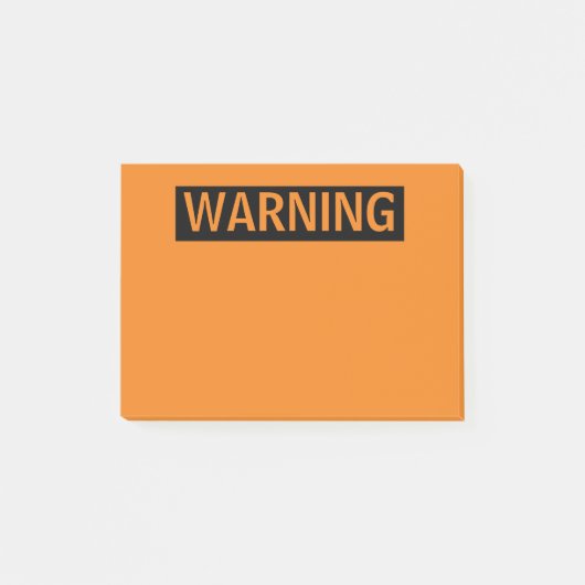 WARNUNG VON POST-IT-NOTEN POST-IT KLEBEZETTEL (Vorderseite)