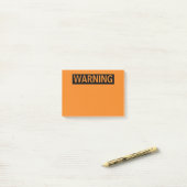 WARNUNG VON POST-IT-NOTEN POST-IT KLEBEZETTEL (Auf Schreibtisch)