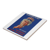 Warnung von Uncle Sam aus den 40er Jahren Fliese (Seite)