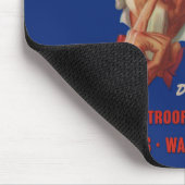 Warnung von Uncle Sam aus den 40er Jahren Mousepad (Ecke)
