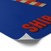 Warnung von Uncle Sam aus den 40er Jahren Poster (Ecke)