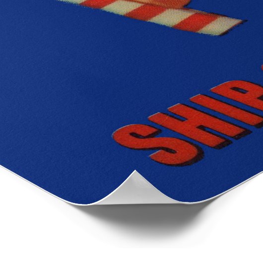 Warnung von Uncle Sam aus den 40er Jahren Poster (Ecke)