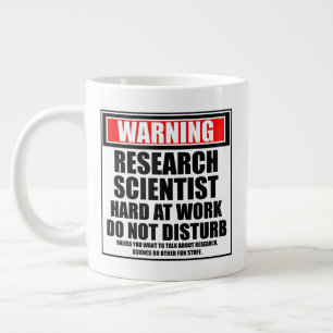Warnung von Wissenschaftlern am Arbeitsplatz Jumbo-Tasse