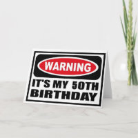 Warnung vor 50. Geburtstag