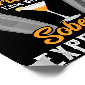 Warnung vor dem Barkeeper Funny Sarcastic Bart Poster (Ecke)