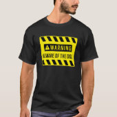 Warnung vor dem Hundeschein T-Shirt (Vorderseite)