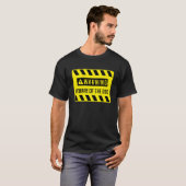 Warnung vor dem Hundeschein T-Shirt (Vorne ganz)