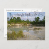 Warnung vor dem Klimawandel Postkarte (Vorne/Hinten)