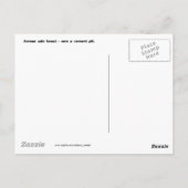 Warnung vor dem Klimawandel Postkarte (Rückseite)