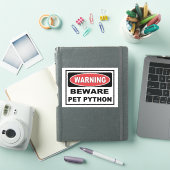 Warnung vor dem Python von Heimtieren für Schlange Aufkleber (iPad Hülle)