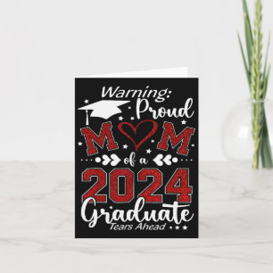 Warnung vor der Mama eines Graduate Tränes Karte