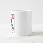 Warnung vor Diva bei der Arbeit stört nicht Jumbo-Tasse (Vorderseite)