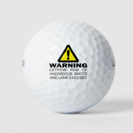 Warnung vor einem gefährlichen Schuss und Lahm Golfball