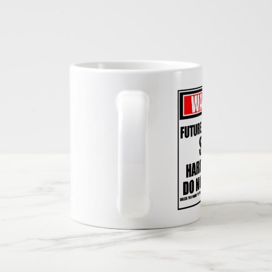 Warnung vor einem künftigen Internet-TV-Stern am A Jumbo-Tasse (Rückseite)