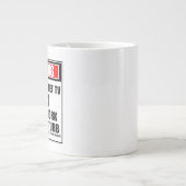 Warnung vor einem künftigen Internet-TV-Stern am A Jumbo-Tasse (Vorderseite)