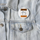 Warnung vor einem Violinisten Button (Beispiel)